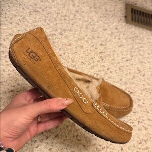 UGG Chestnut Suede Loafers